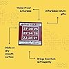 Kubera Yantra Sticker for Pooja, Number enthiram | 10 x 10 inch | Maroon