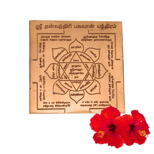 Dhanvantari Yantra Copper 3 inch