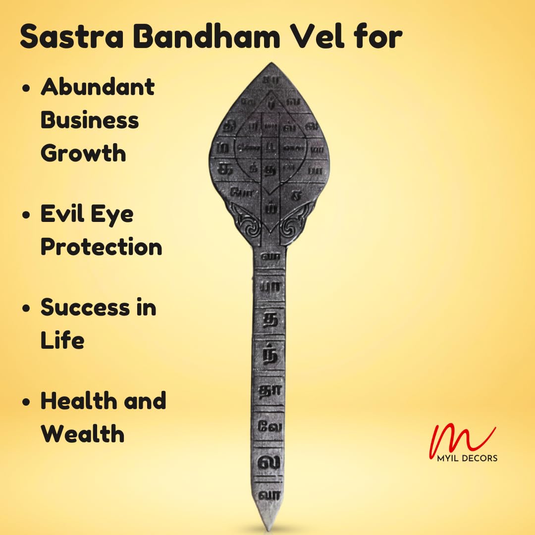 Karungali Sastra Bandham Vel (6 Inches)