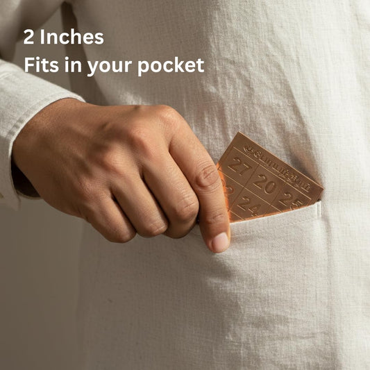 Kubera Number Yantra 2 Inch for Wallet