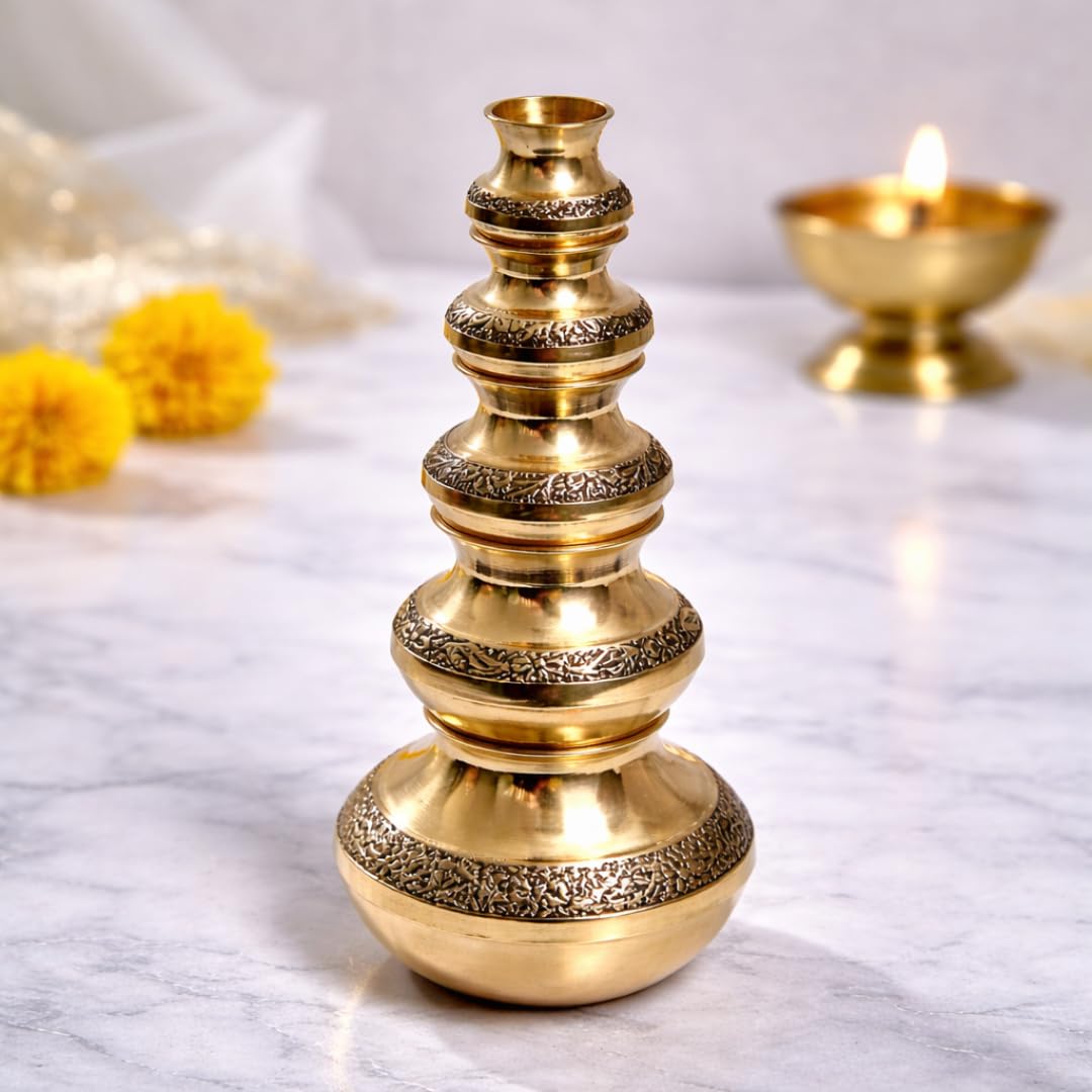 Brass Kubera Kudam Set of 5