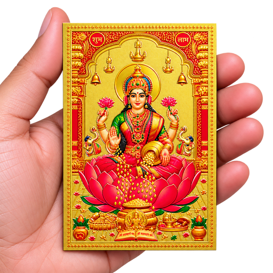 Lakshmi Fridge Maget  Gold(Pack of 10)