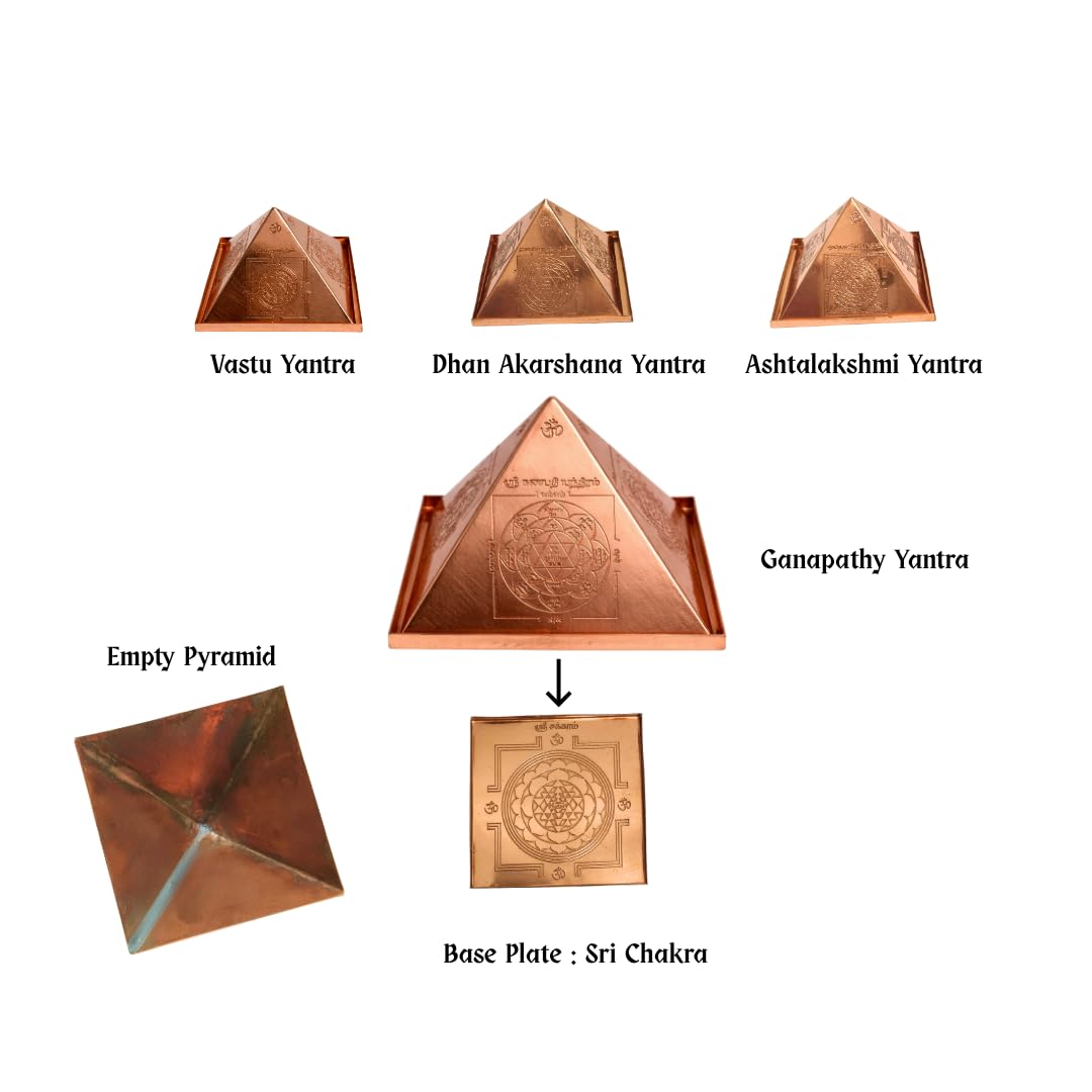 Copper Vastu Pyramid Hollow 3 Inch