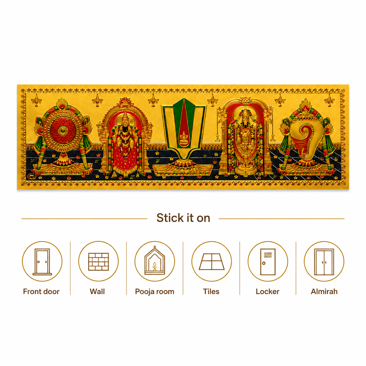 Sangu Chakra Namam Sticker Style 4
