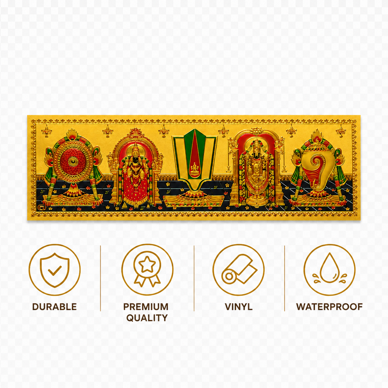 Sangu Chakra Namam Sticker Style 4