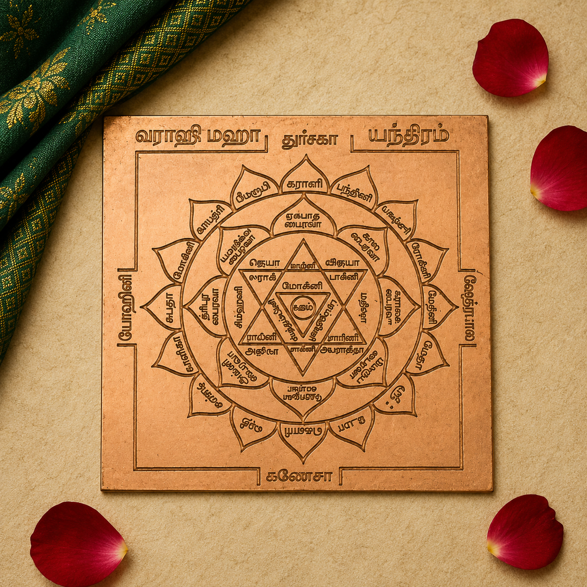 Varahi Devi Yantra Copper Size 3 Inch